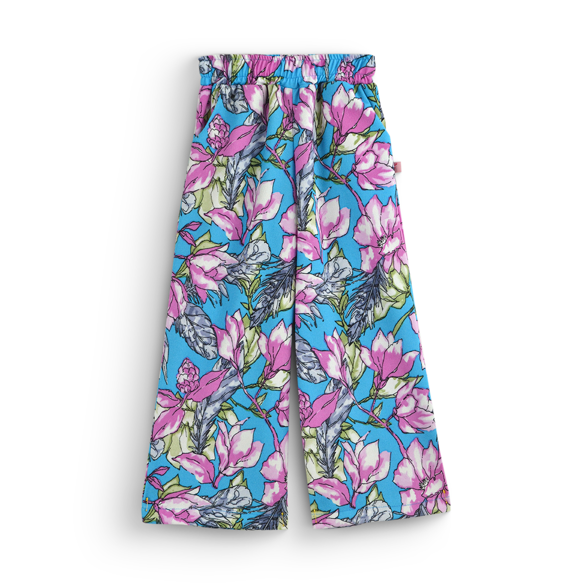Conjunto de blusa de olanes y pantalón floreado • ARIANA 12 •  tallas ch-m-gr • CONI0044A