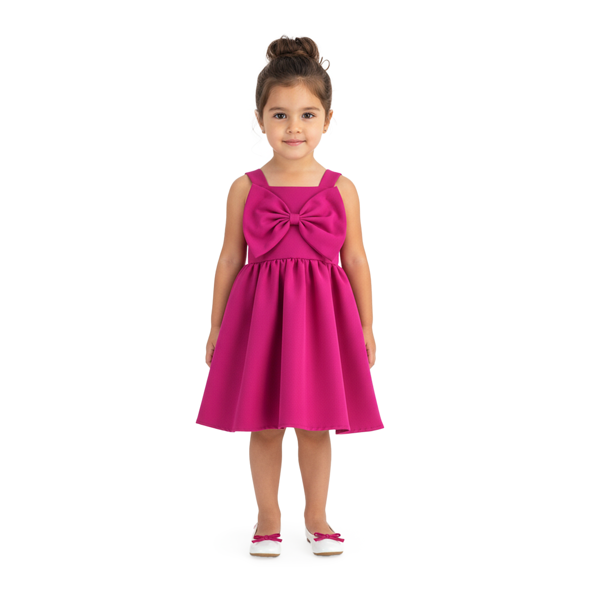 Vestido circular con moño •  tallas 1-2-3 • BARBIE 15  • VEBB0096
