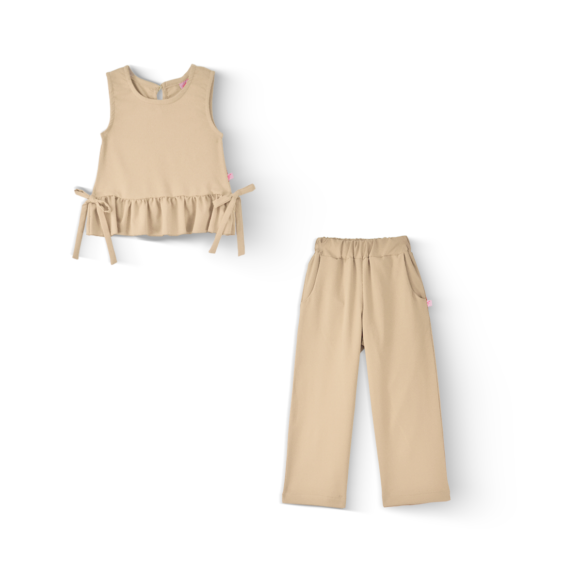 Conjunto de blusa con moños y pantalón Nila FLORY CONI0033 [tallas ch-m-g]