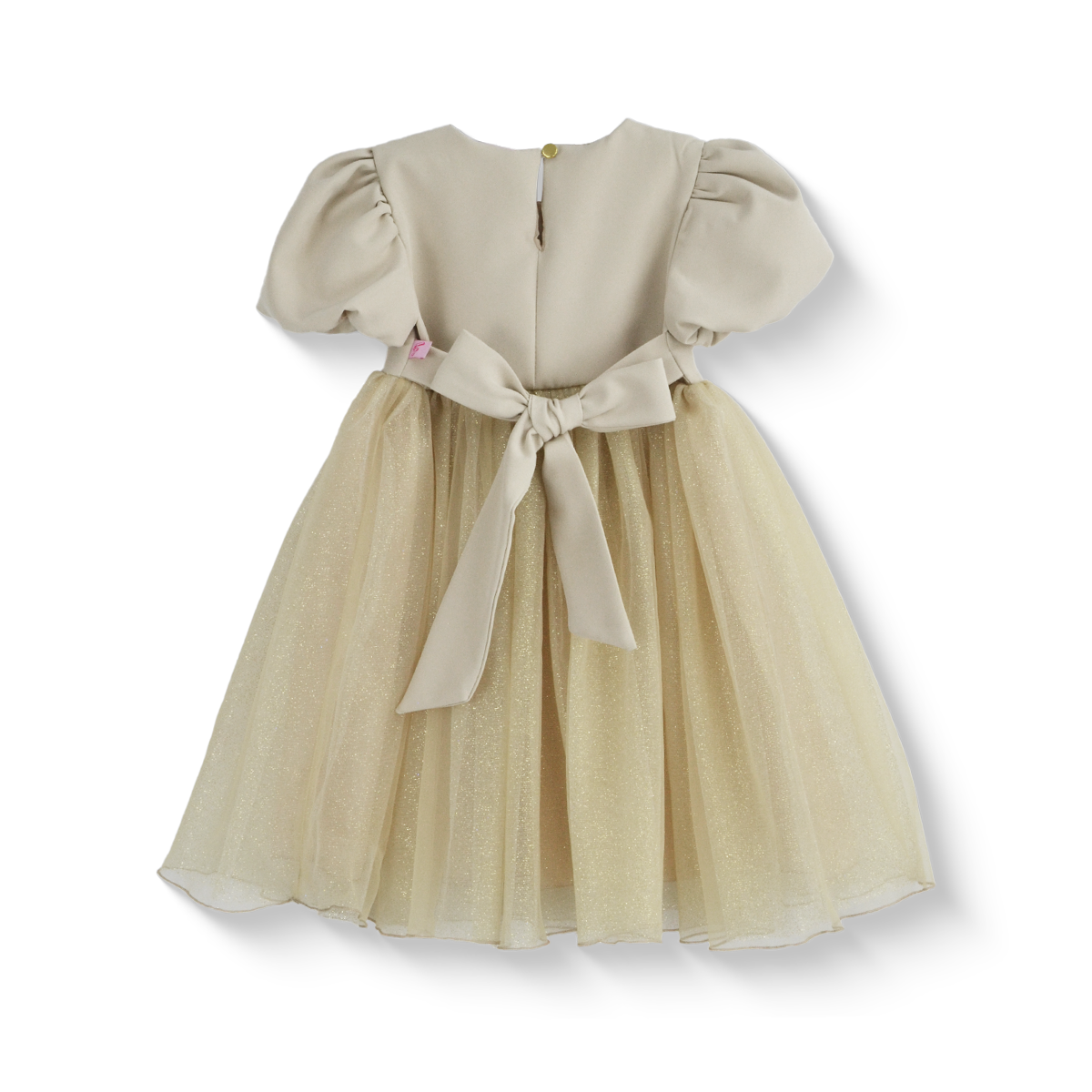 Vestido manga abullonada con flor de satín • 1 a 3 años • Barbie 9