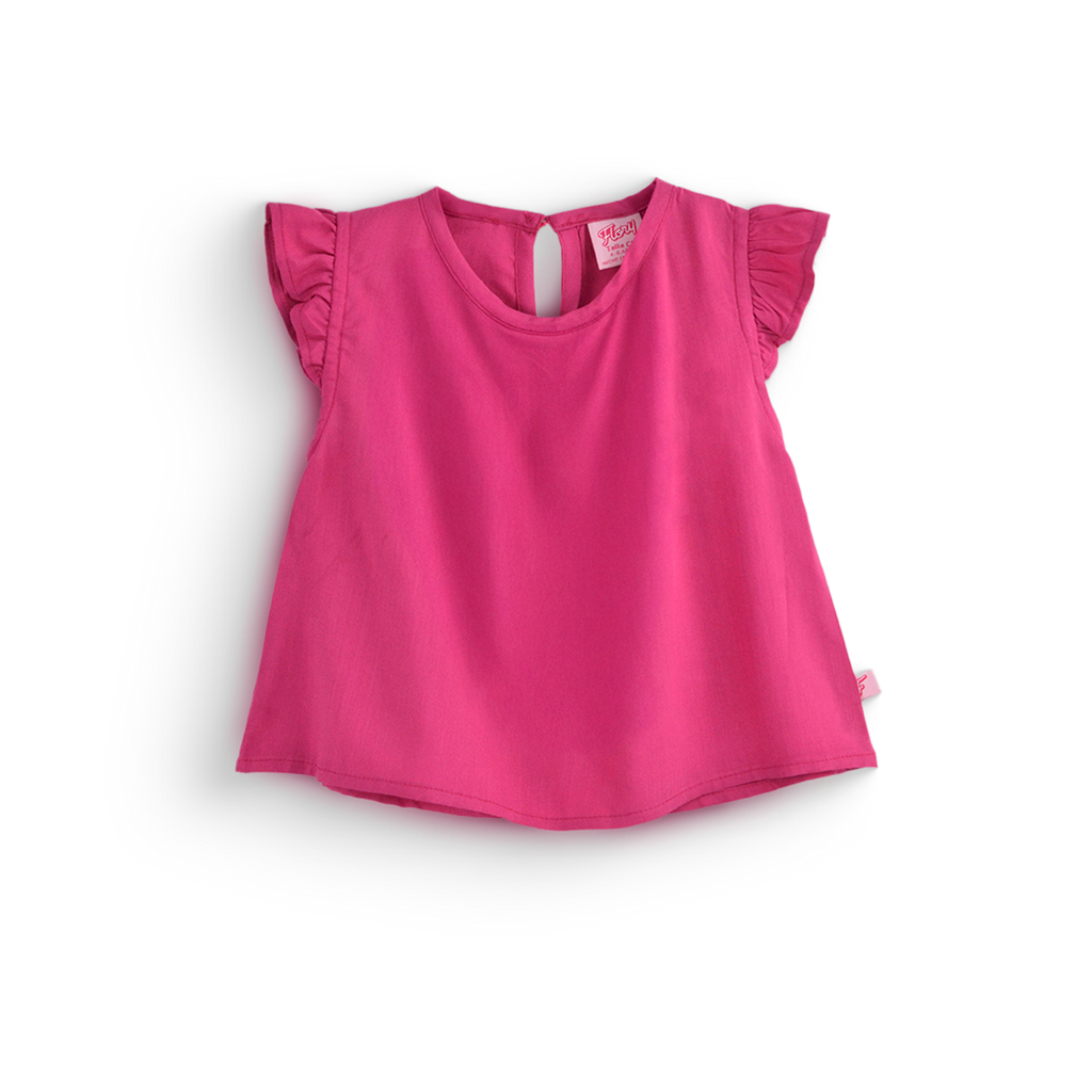 Conjunto de blusa de olanes y pantalón floreado •  ARIANA 12 • tallas ch-m-gr • CONI0044D
