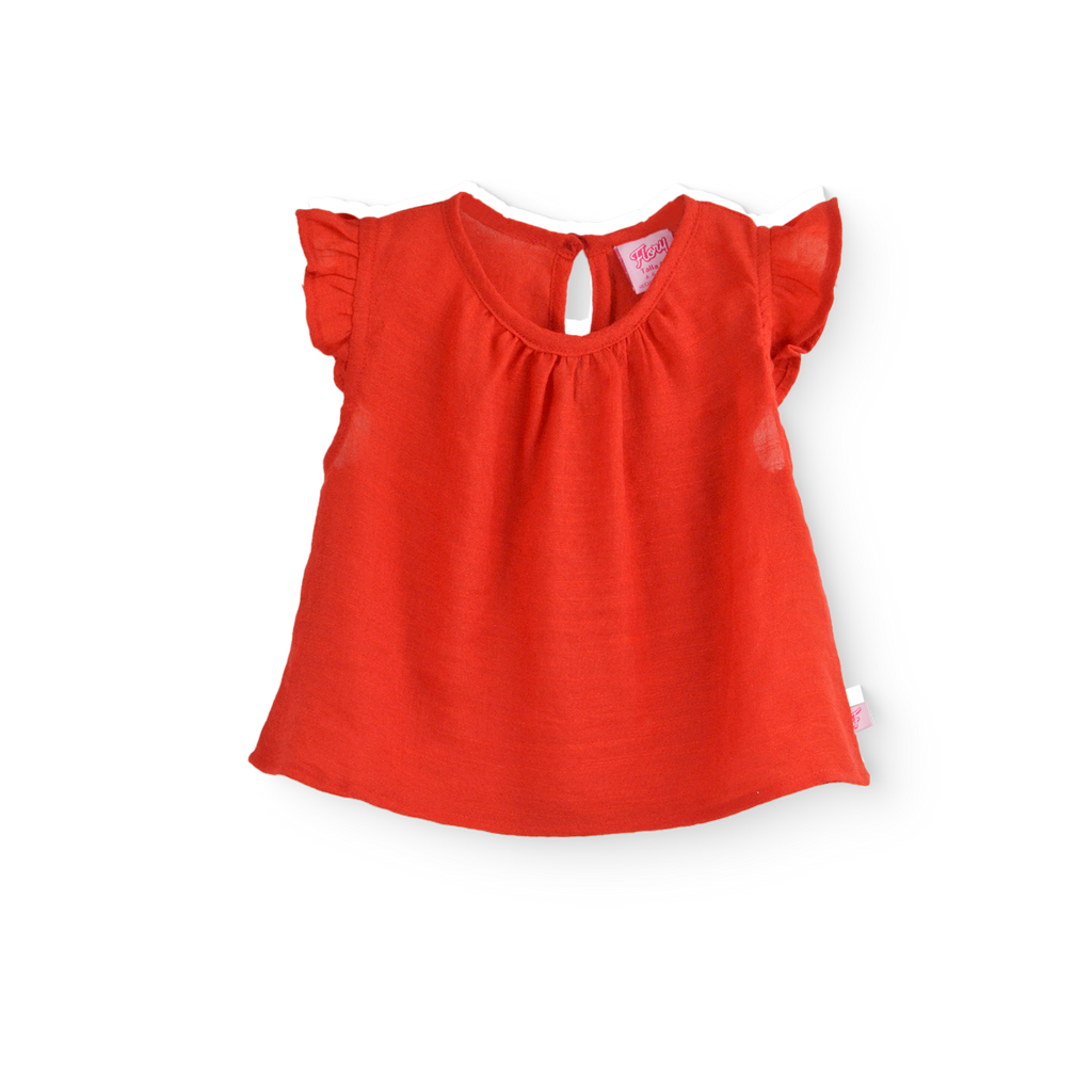 Conjunto de blusa de olanes y pantalón floreado •  ARIANA 12 • tallas ch-m-gr • CONI0044D