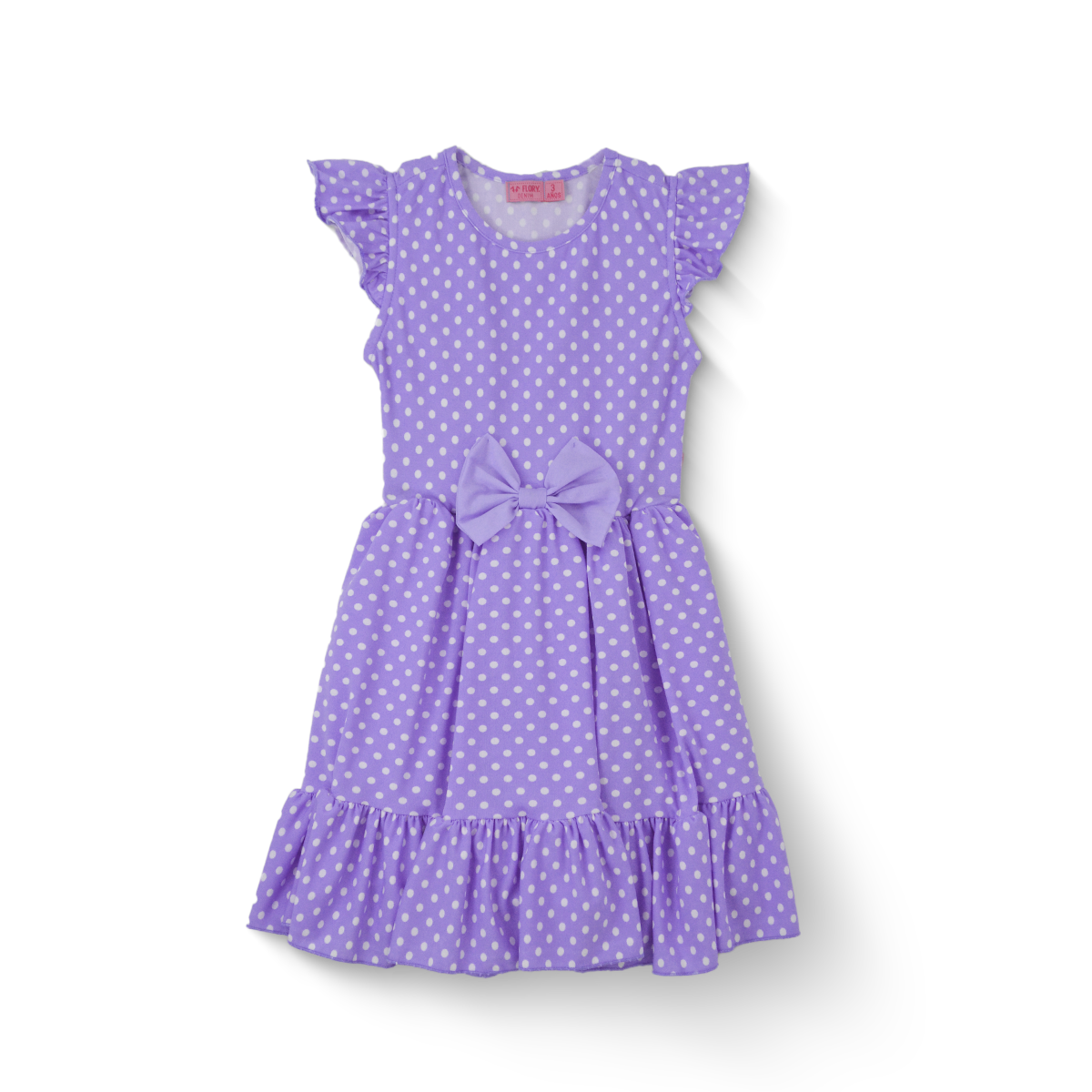 Vestido con Moño Niña Bebé Flory VEBB0118