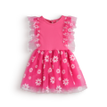 Vestido de tul flores •  VANIA 1 • tallas 1-2-3 • VEBB0142B