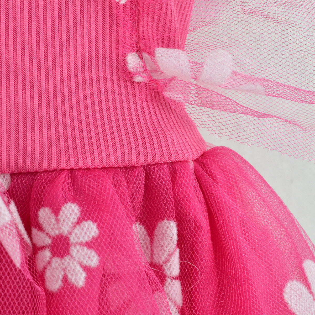 Vestido de tul flores •  VANIA 1 • tallas 1-2-3 • VEBB0142B