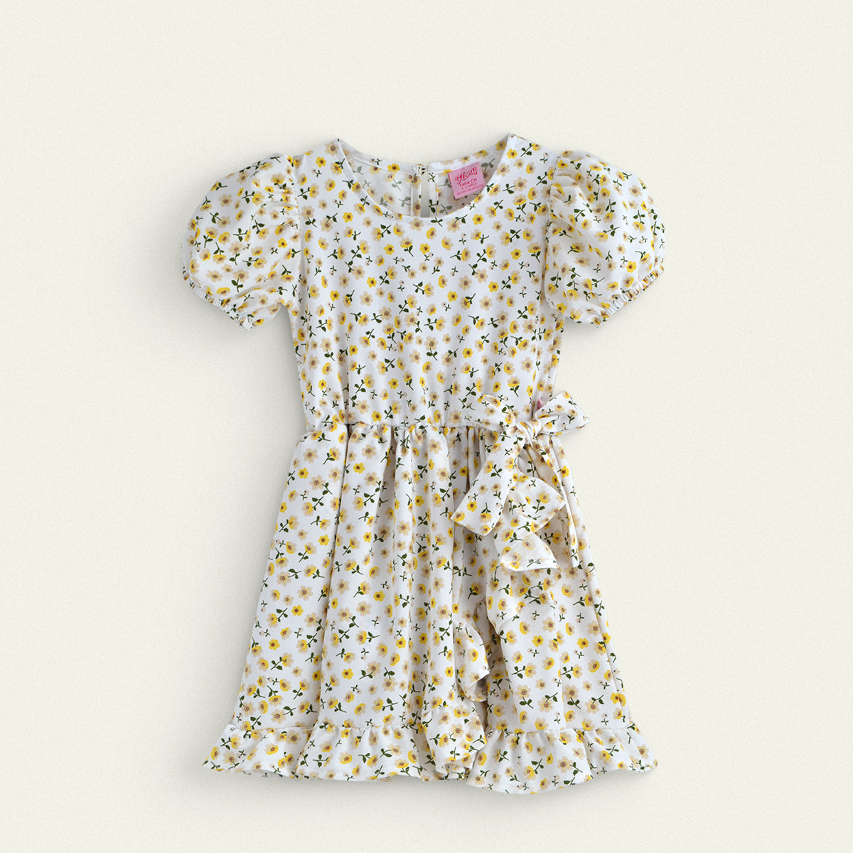 Vestido Floreado con moño • LUCY 7 • tallas ch-m-gr • VENI0217