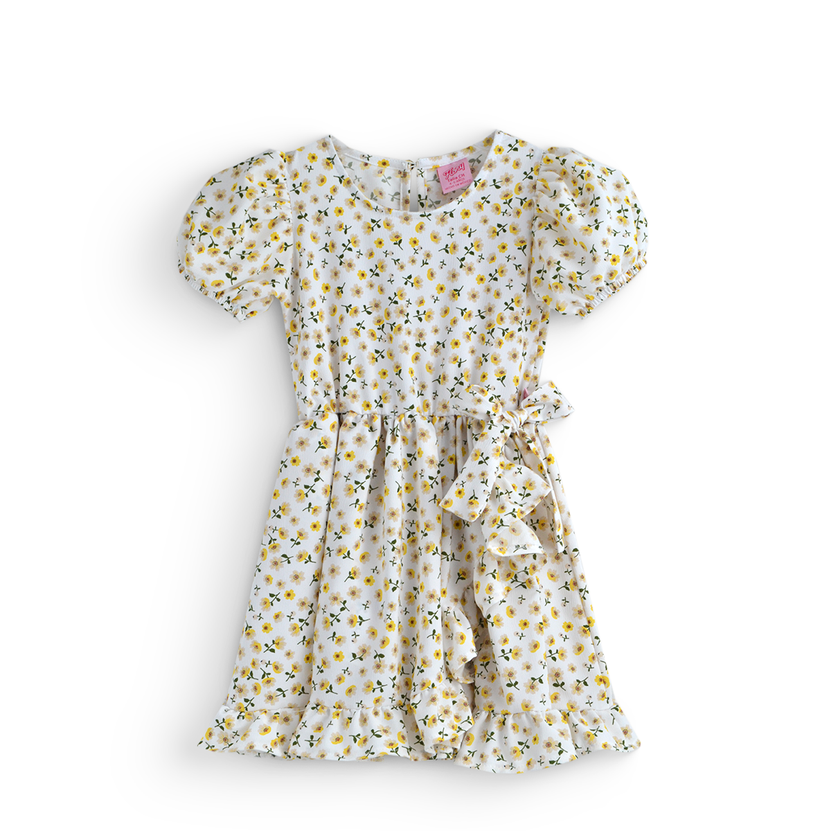 Vestido Floreado con moño • LUCY 7 • tallas ch-m-gr • VENI0217