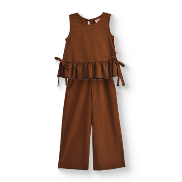 Conjunto de blusa con moños y pantalón Nila Flory CONI0033