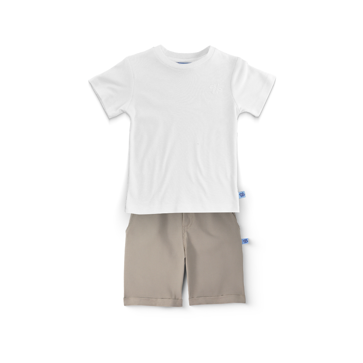 Conjunto de playera básica y bermuda para niño Heri PAQPLNN0001A