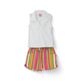 Conjunto de Short rayado con blusa • ACAPULCO 1 • tallas ch-m-gr • CONI0035