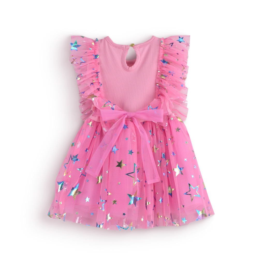 Vestido de tul estrellas • VANIA 1 •  tallas 1-2-3 • VEBB0142C