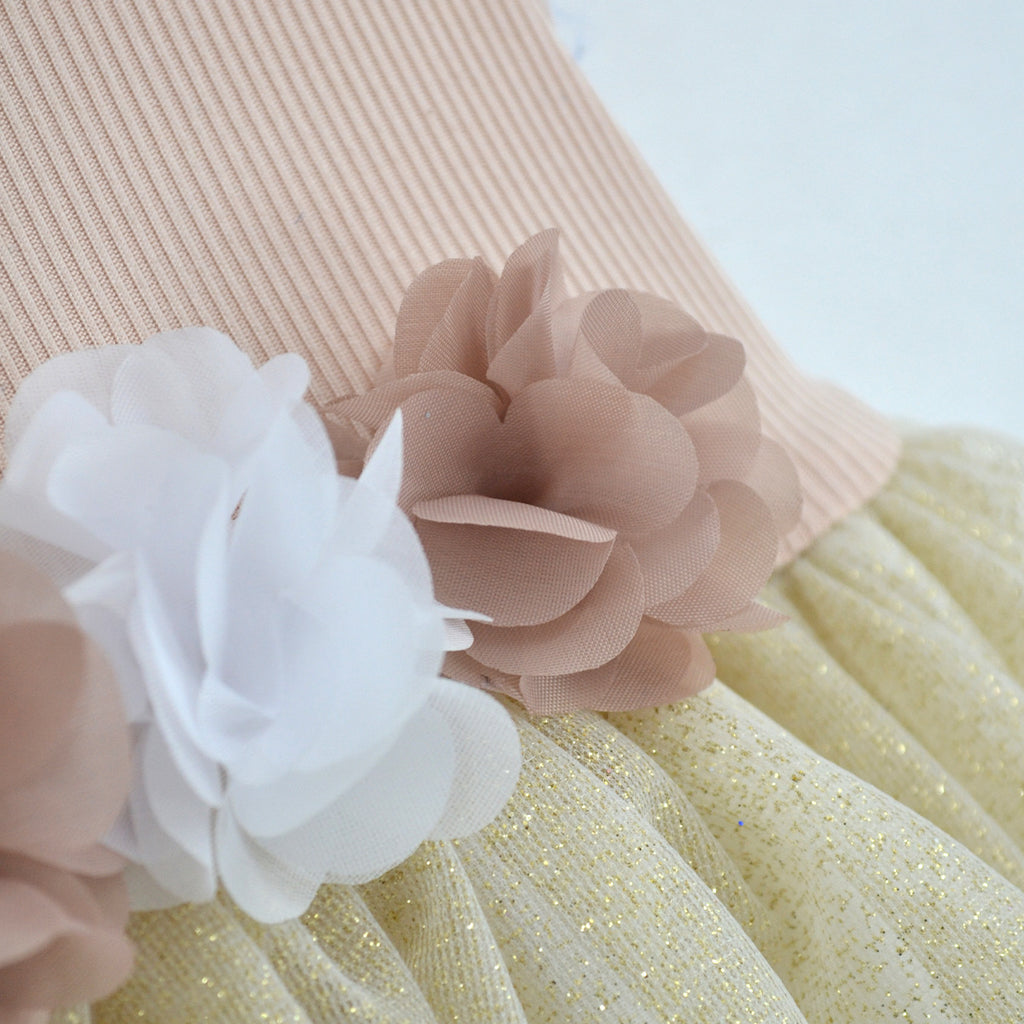 Vestido rib con manga mariposa • 1 a 3 años • Natali 16
