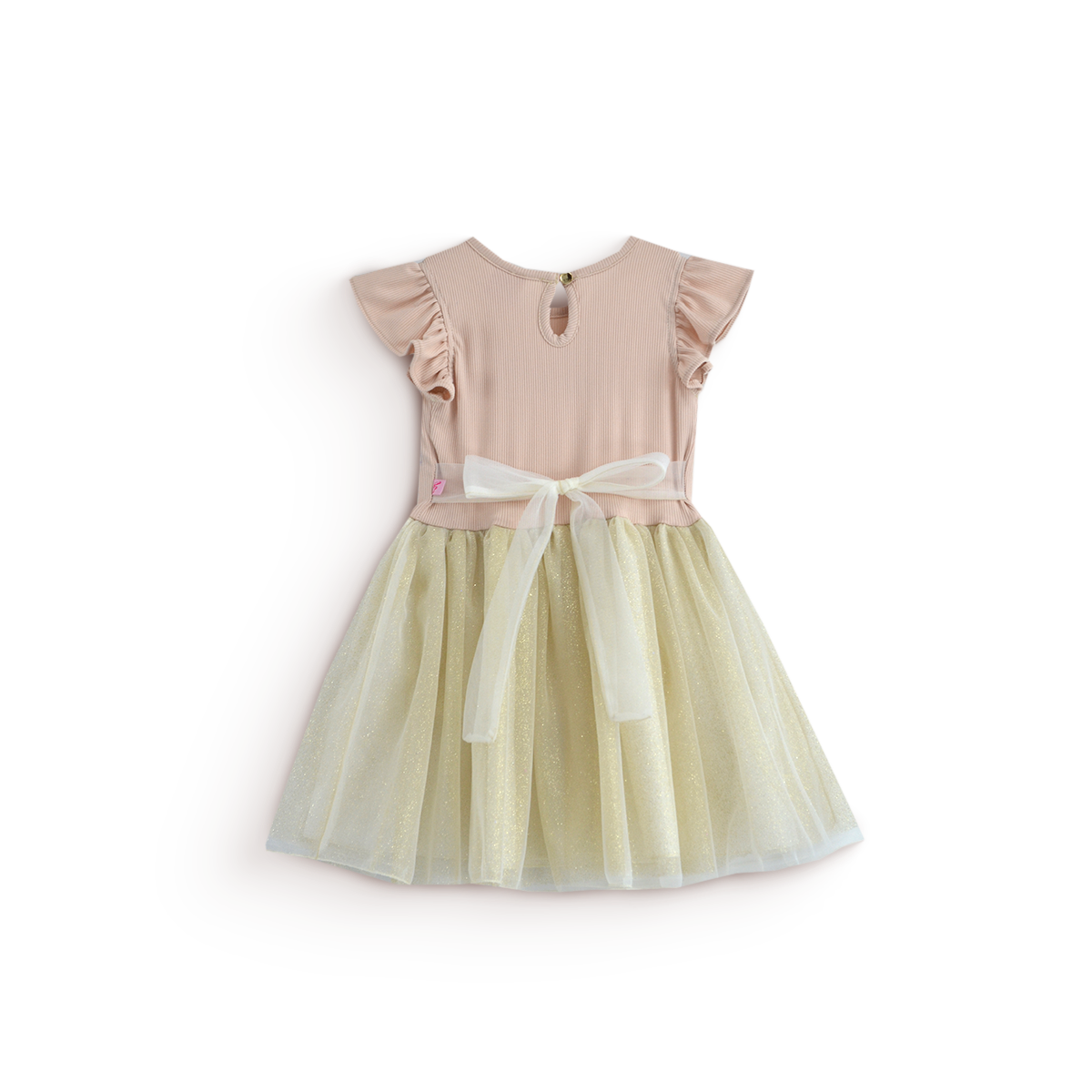 Vestido rib con manga mariposa • 1 a 3 años • Natali 16