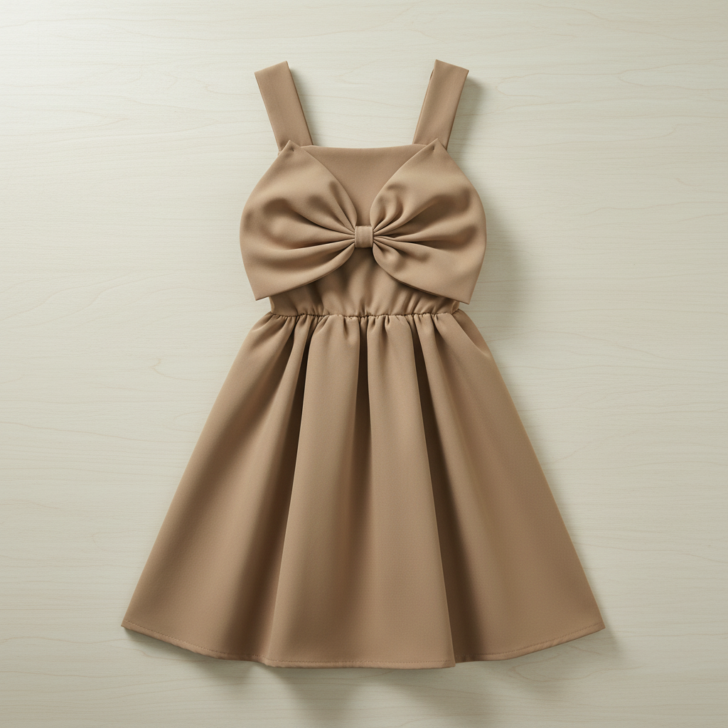 Vestido circular con moño • tallas ch-m-gr • BARBIE 15 •VENI0152