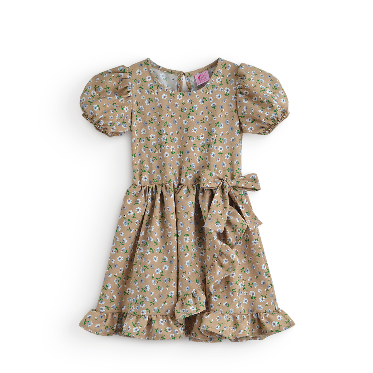 Vestido Floreado con moño • LUCY 7 • tallas ch-m-gr • VENI0217