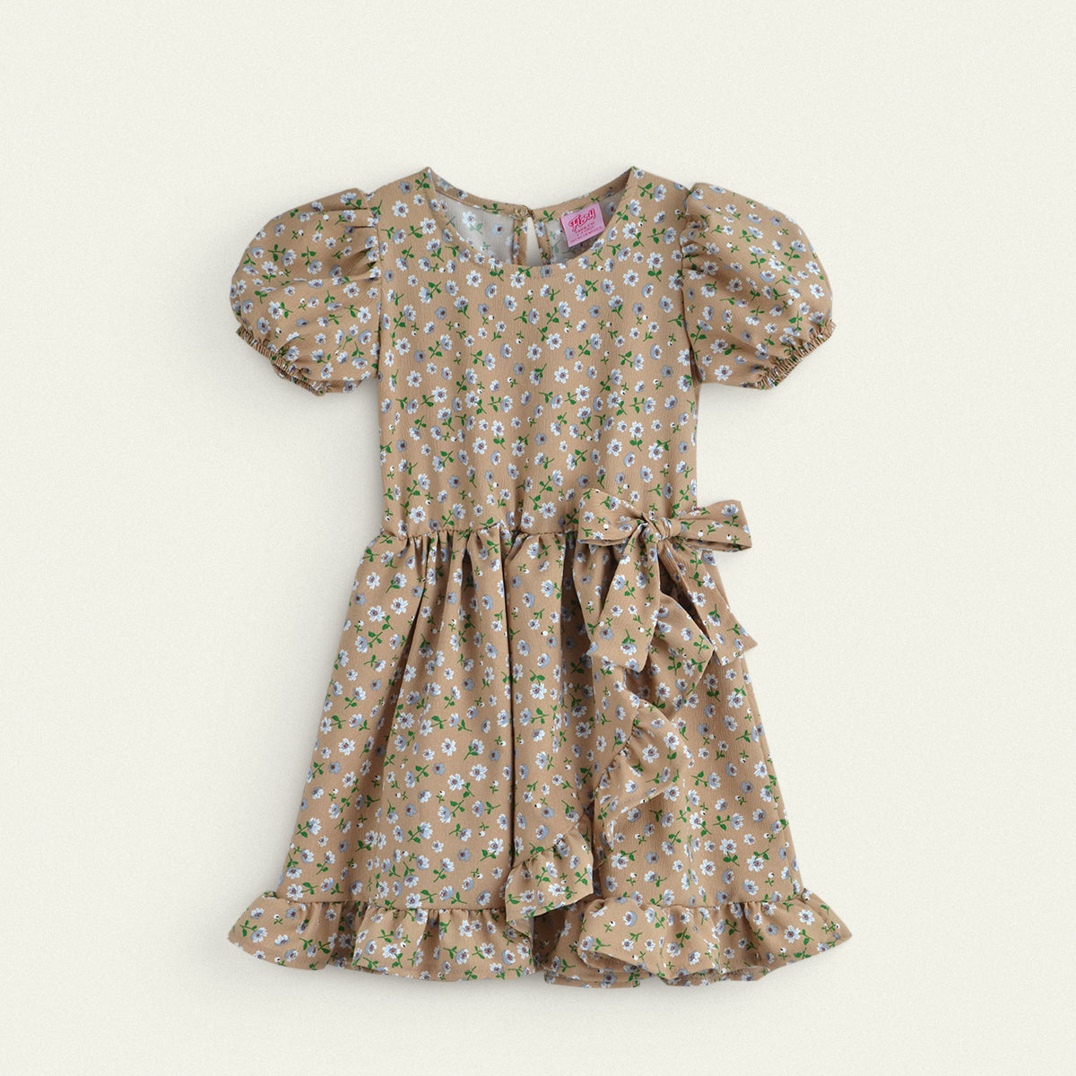 Vestido Floreado con moño • LUCY 7 • tallas ch-m-gr • VENI0217
