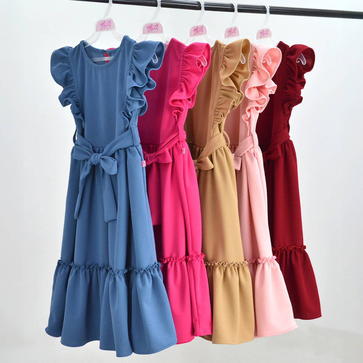 Vestido largo con moño • 4 a 12 años • Ariana 9