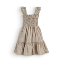 Vestido de tirantes con olanes •  PATY 1 •  tallas ch-m-gr • VENI0214D
