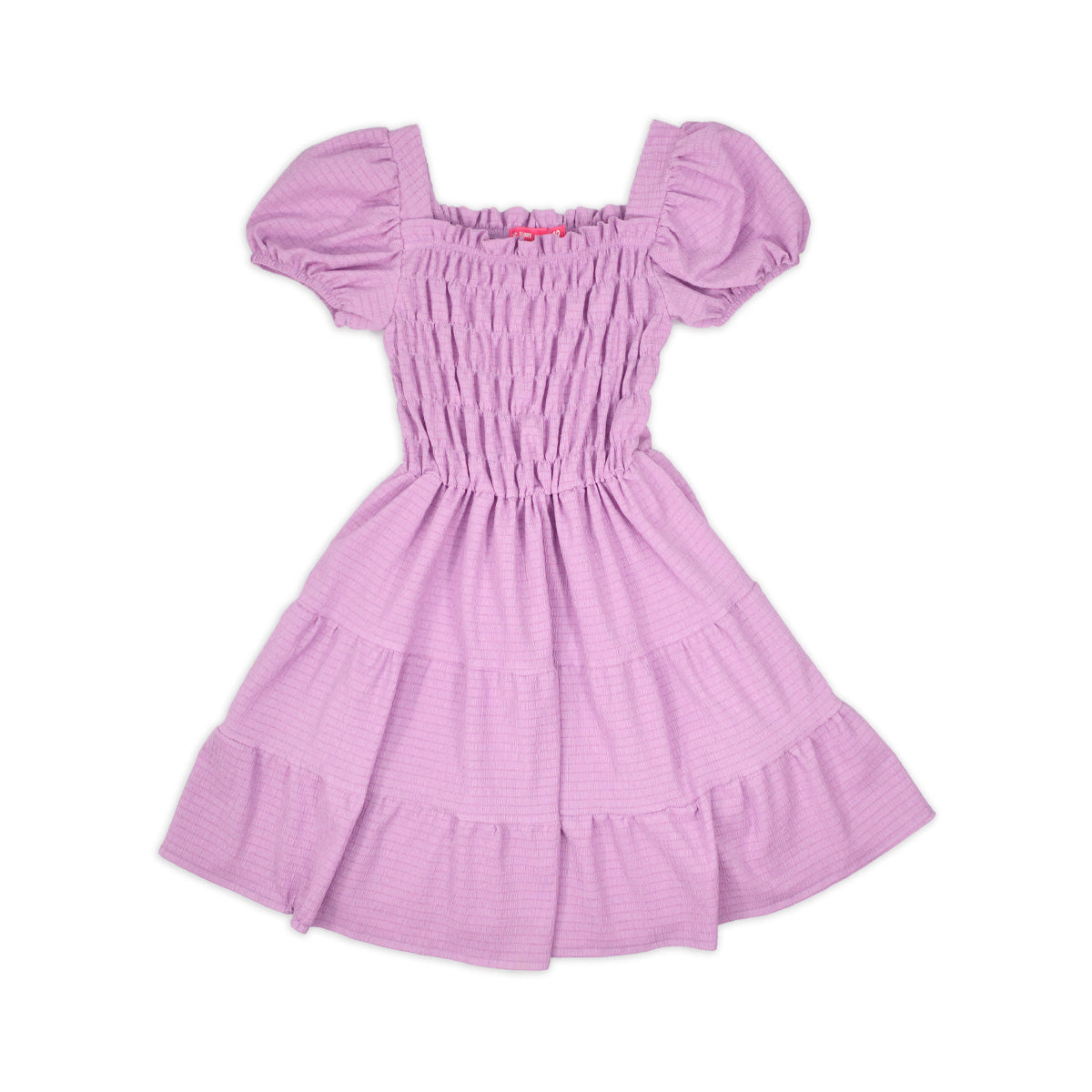 Vestido manga abullonada juvenil  FLORY VEJU0004