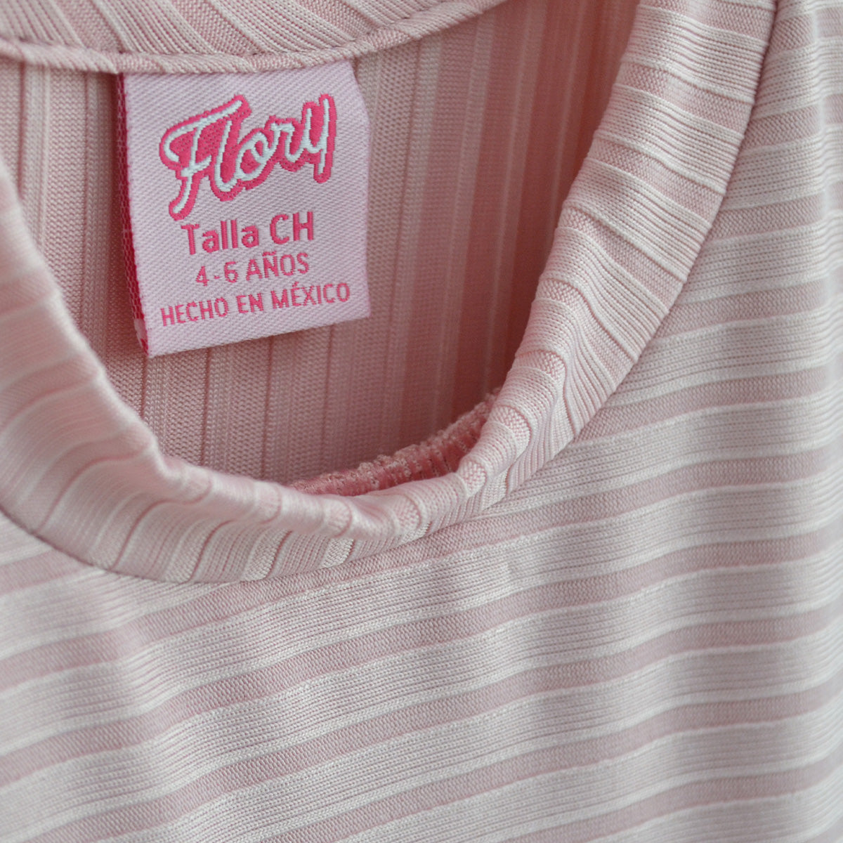 Vestido a rayas con cinturón para Niña Flory VENI0193