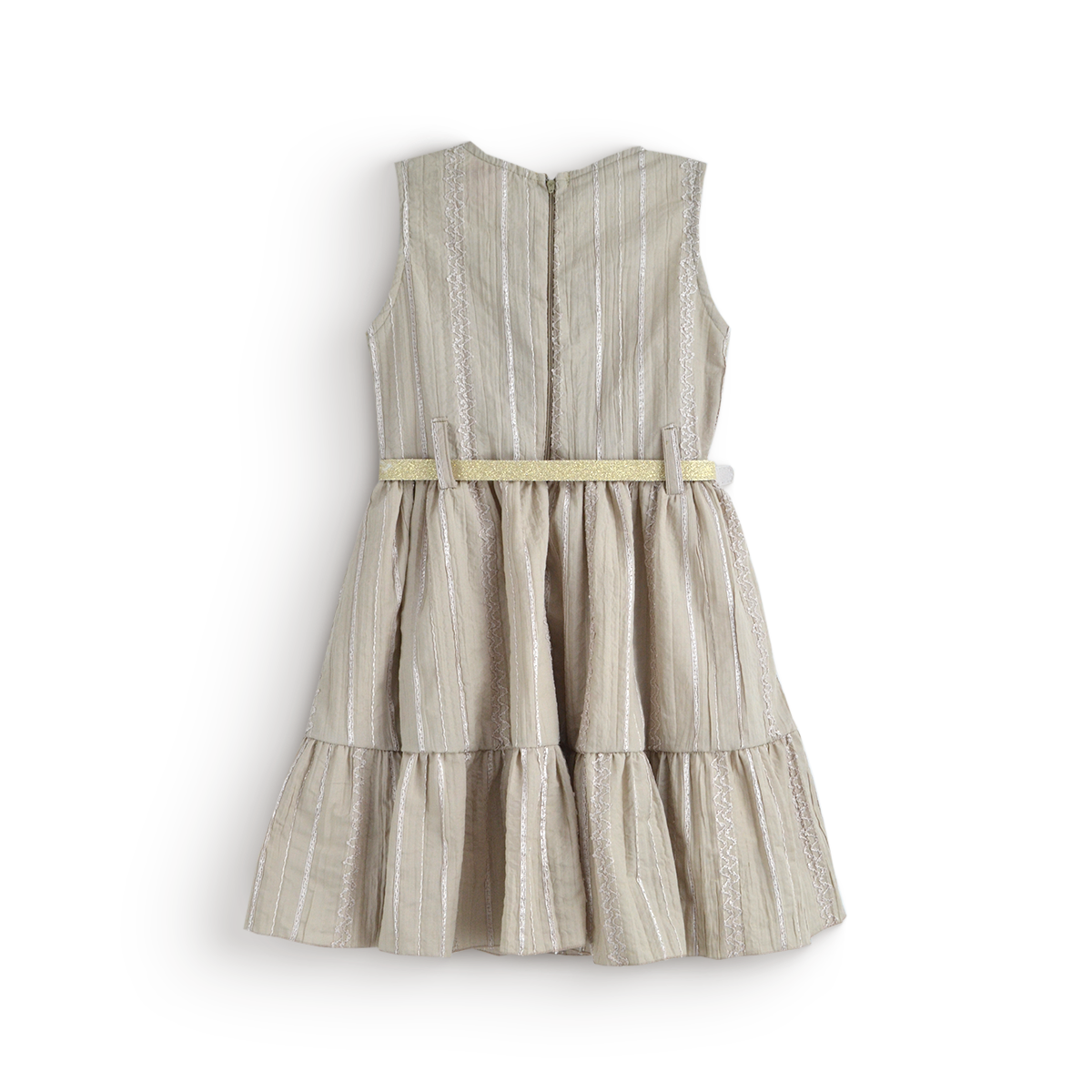 Vestido de textura bordada con cinturón •  PATY 2  •  tallas ch-m-gr • VENI0215D