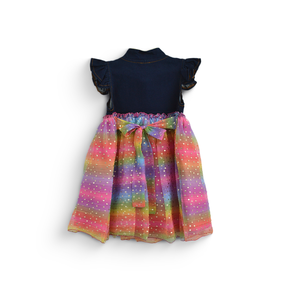 Vestido con falda de colores para Niña Flory VENI0199