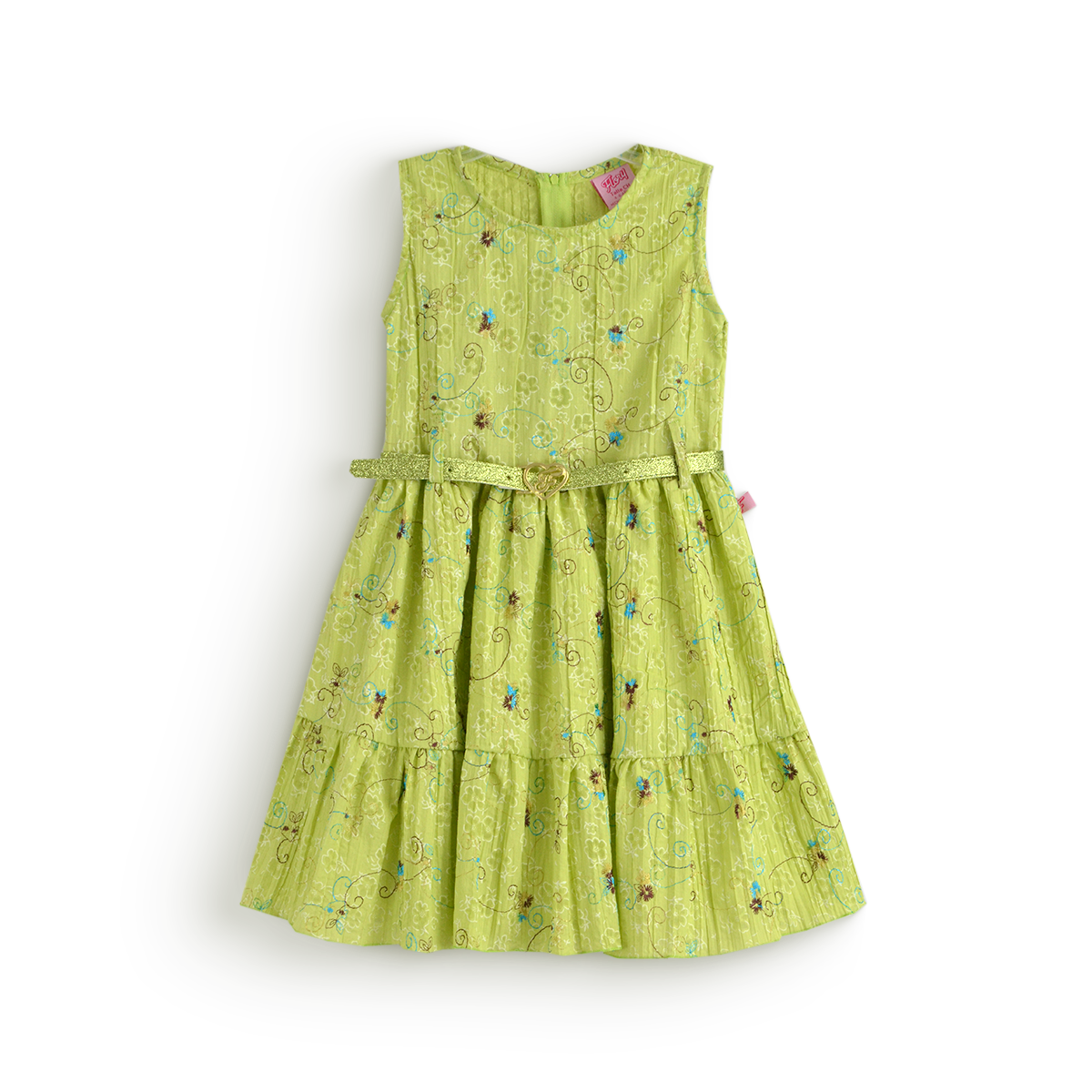 Vestido floreado con cinturón •  PATY 2 • tallas ch-m-gr • VENI0215B