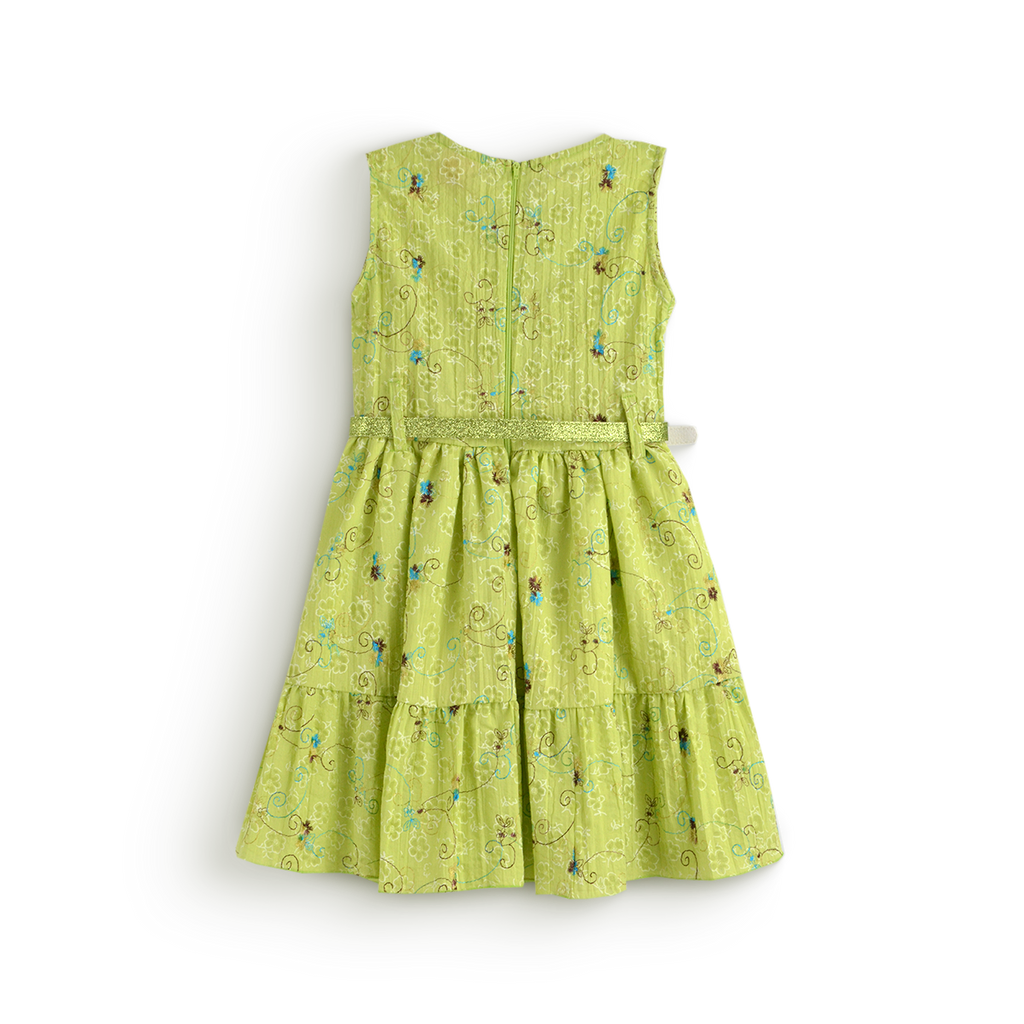Vestido floreado con cinturón •  PATY 2 • tallas ch-m-gr • VENI0215B