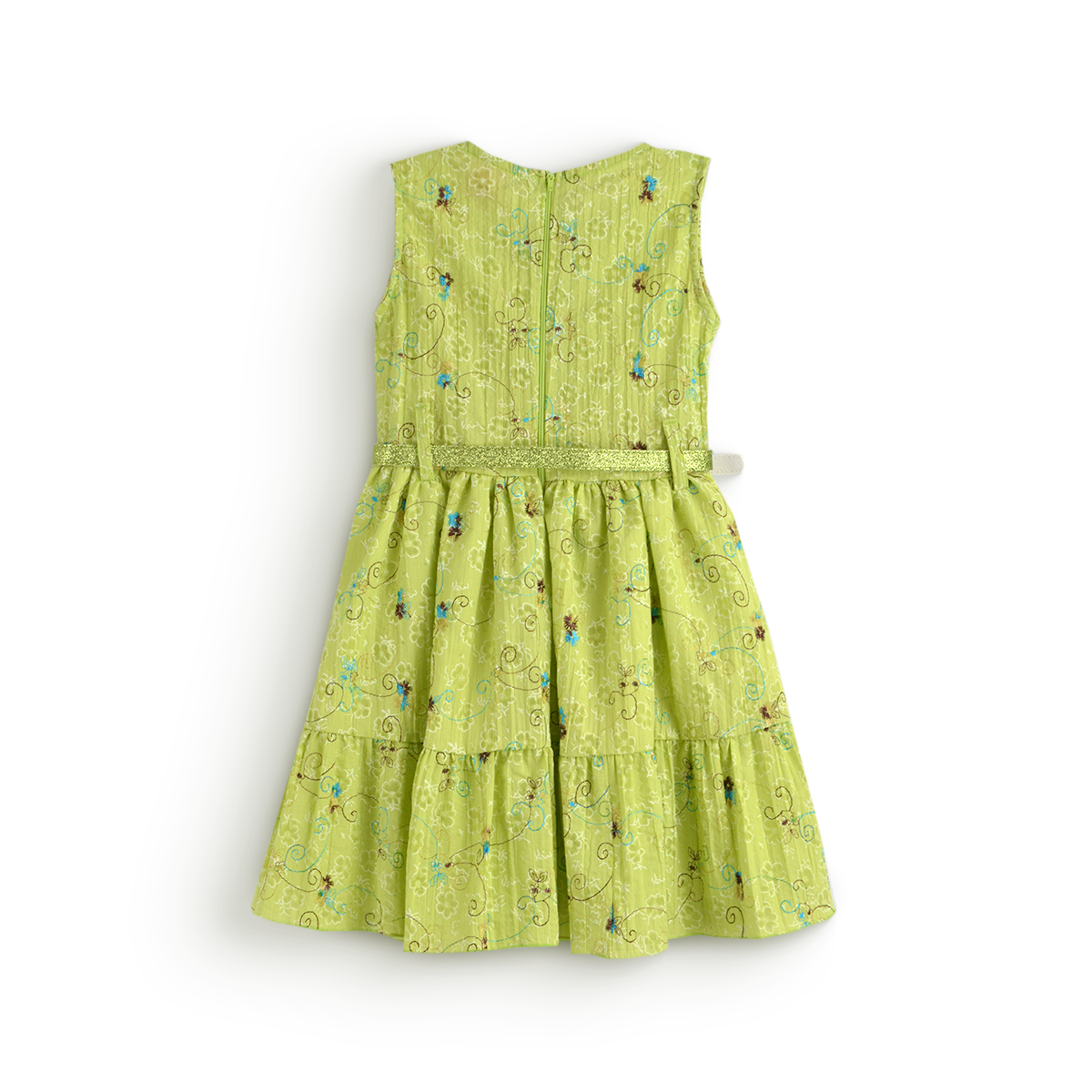 Vestido floreado con cinturón •  PATY 2 • tallas ch-m-gr • VENI0215B