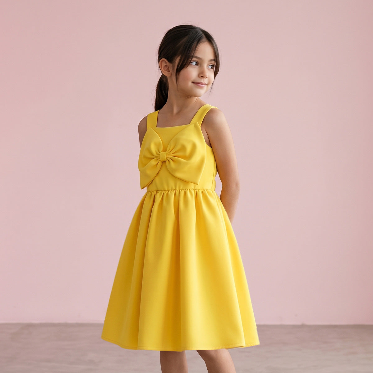 Vestido circular con moño • tallas ch-m-gr • BARBIE 15 •VENI0152