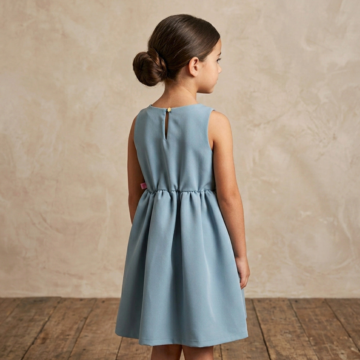 Vestido con moño y botones • BARBIE 13 • tallas ch-m-gr • VENI0181