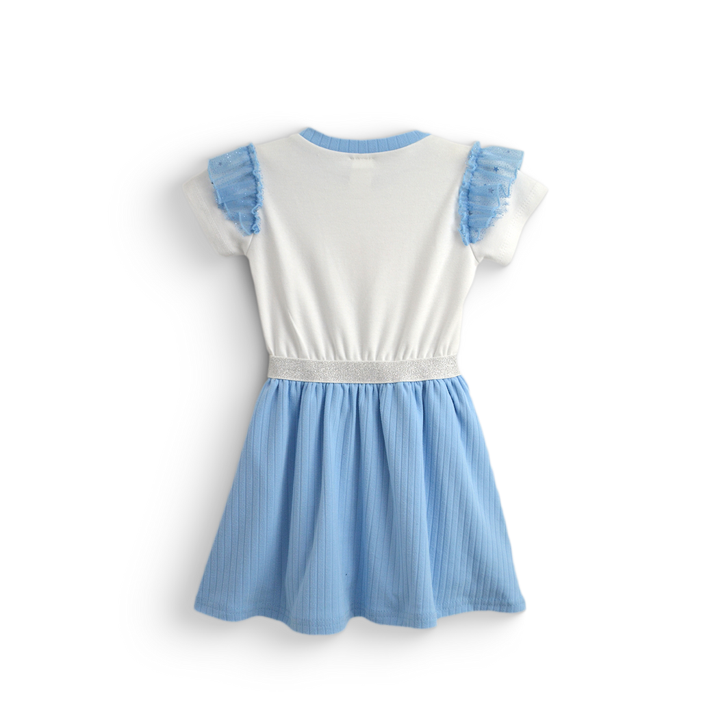 Vestido casual con personaje de Princesa de Hielo • NANI 8 • tallas 1-2-3 • VEBB0132P04