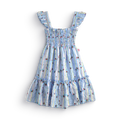 Vestido flores con olanes en hombros • 1 a 3 años • Paty 1 F