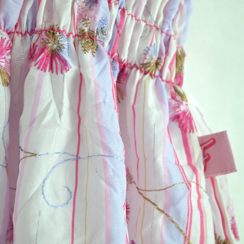 Vestido flores con olanes en hombros • PATY 1 • tallas 1-2-3 • VEBB0153F