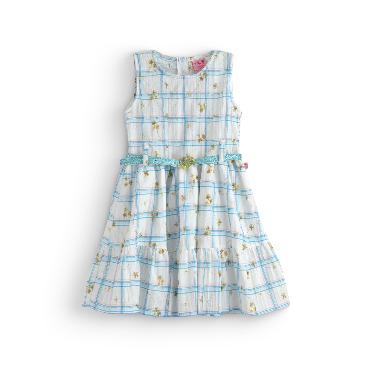 Vestido sin mangas con cinturón | VENI0215A | tallas ch-m-gr