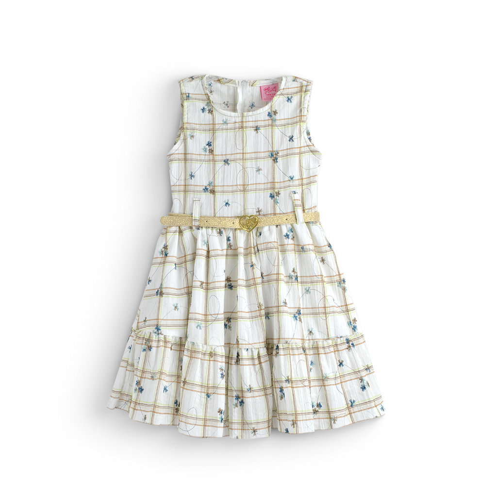 Vestido floreado con cinturón • PATY 2 •  tallas ch-m-gr • VENI0215A