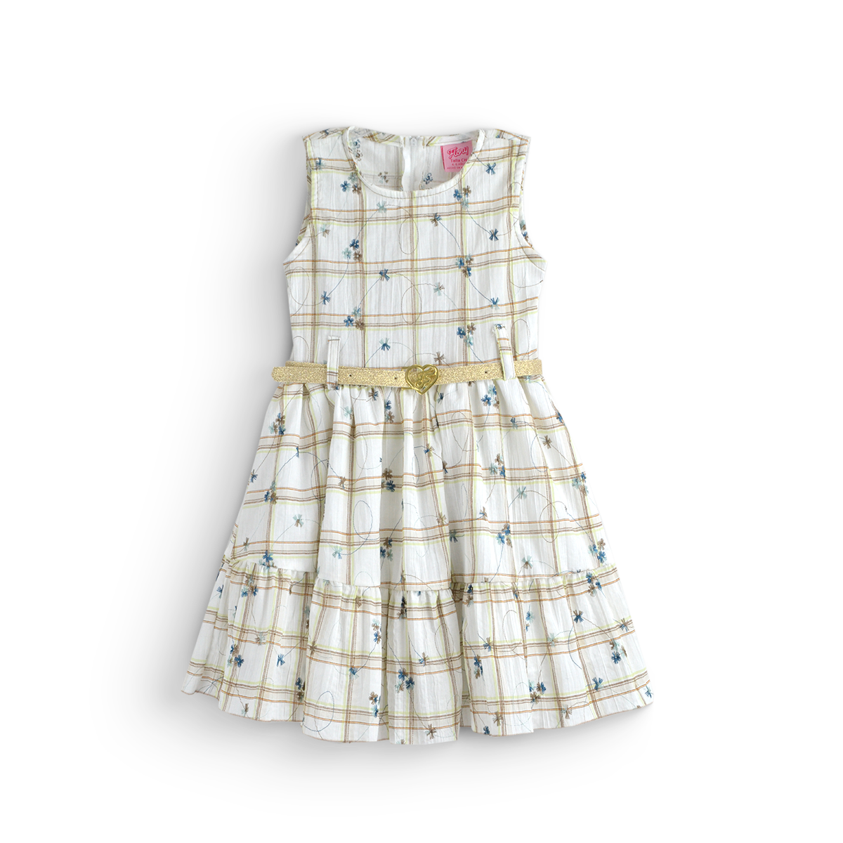 Vestido floreado con cinturón • PATY 2 •  tallas ch-m-gr • VENI0215A