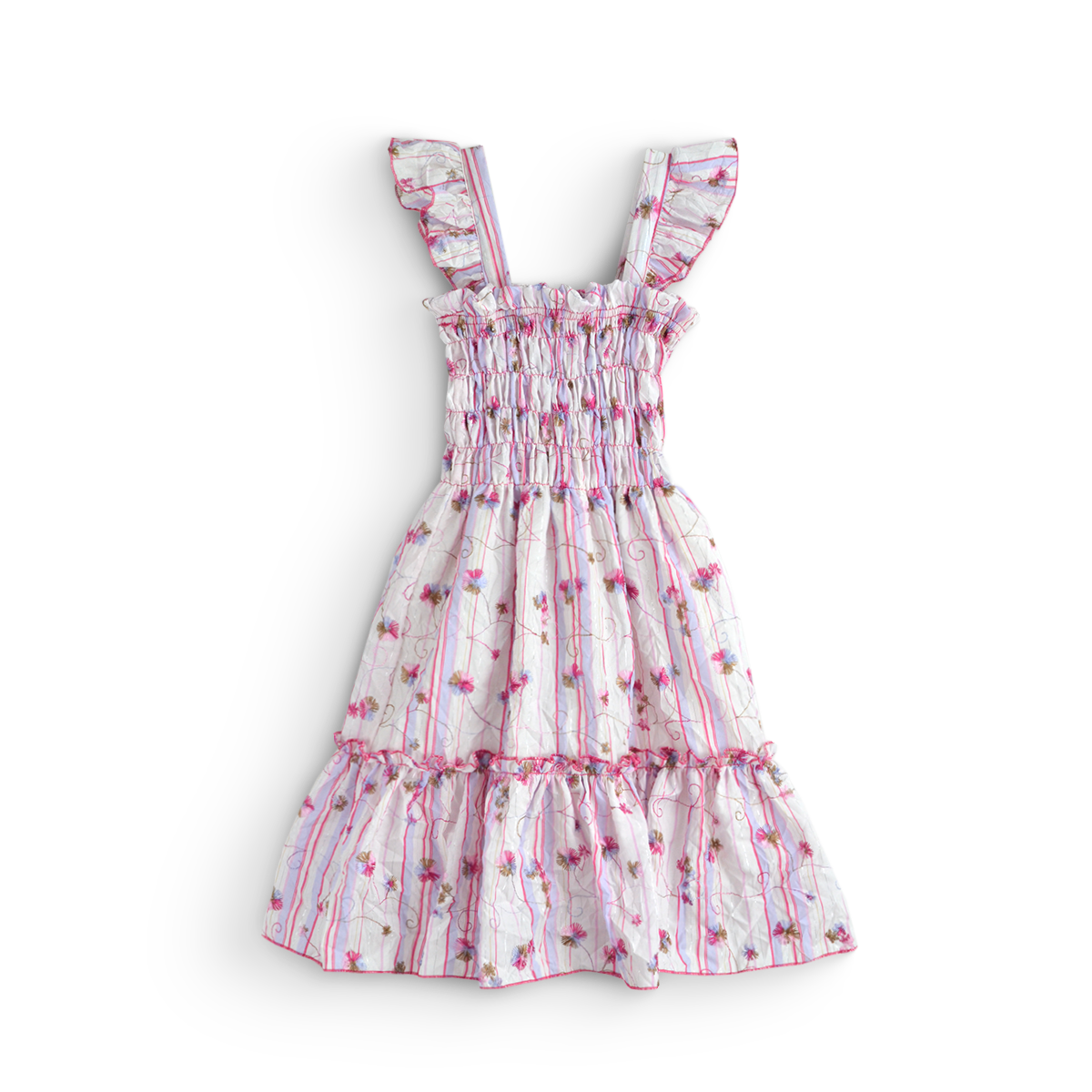 Vestido de tirantes con olanes • PATY 1 • tallas ch-m-gr • VENI0214F