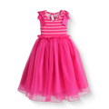 Vestido rayado con tul • NATALI 20 •  tallas 1-2-3 • VEBB0141B