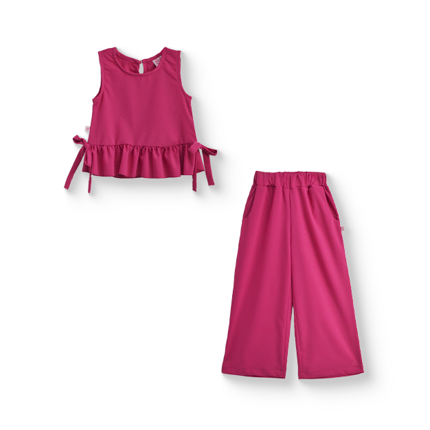 Conjunto de blusa con moños y pantalón Nila FLORY CONI0033 [tallas ch-m-g]