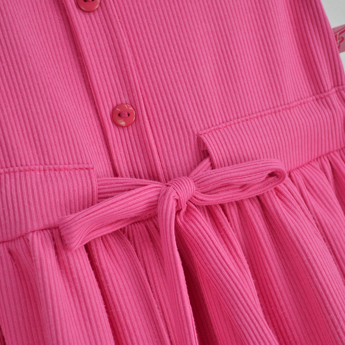 Vestido con botones y moño  •  4 a 11 años  • Natali 11
