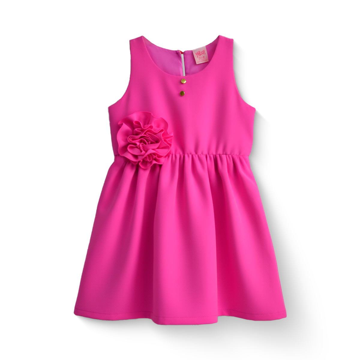Vestido con moño y botones para bebé Flory VEBB0123