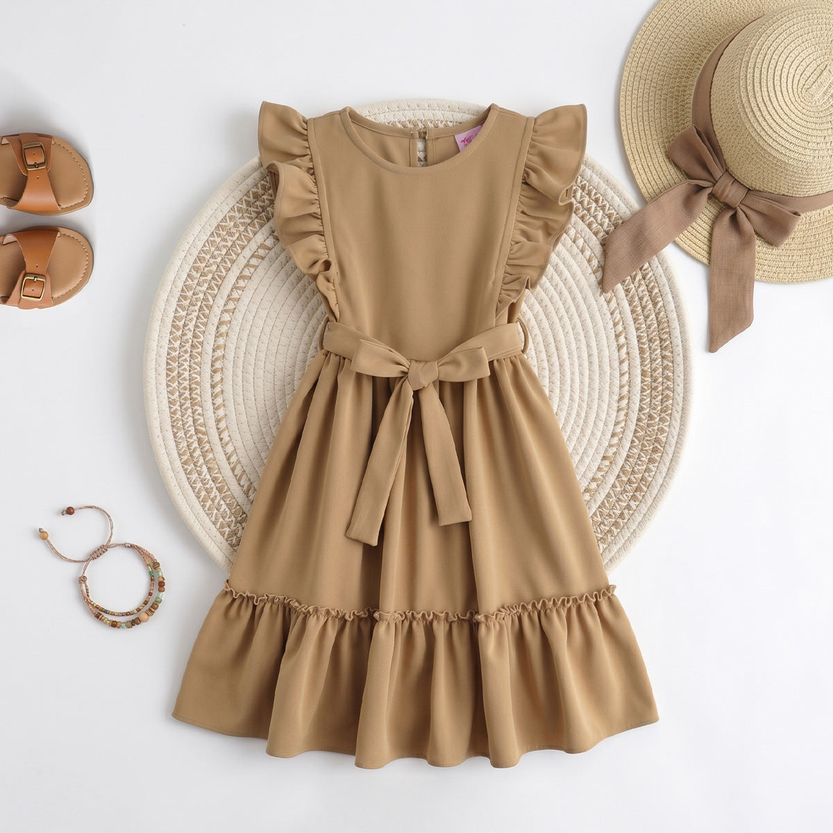 Vestido largo con moño • 4 a 12 años • Ariana 9