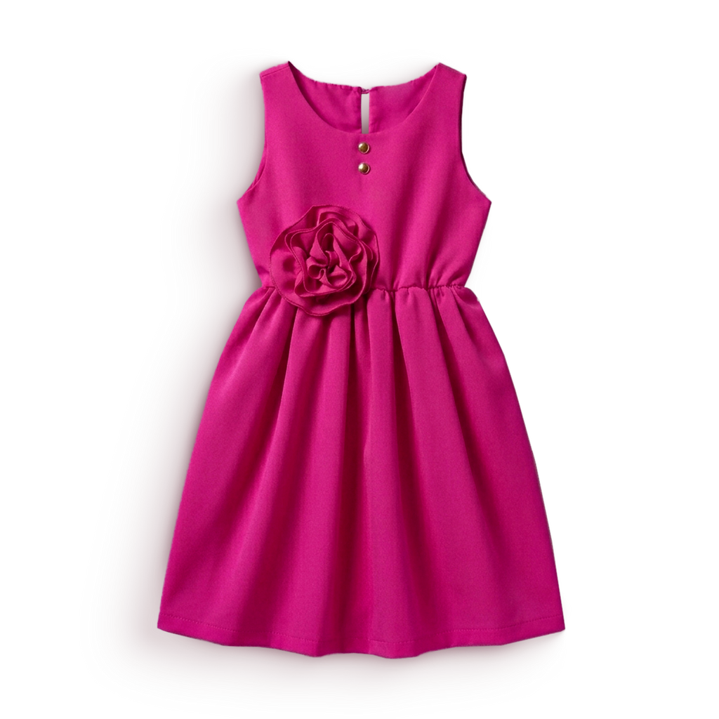 Vestido con moño y botones • BARBIE 13 • tallas ch-m-gr • VENI0181