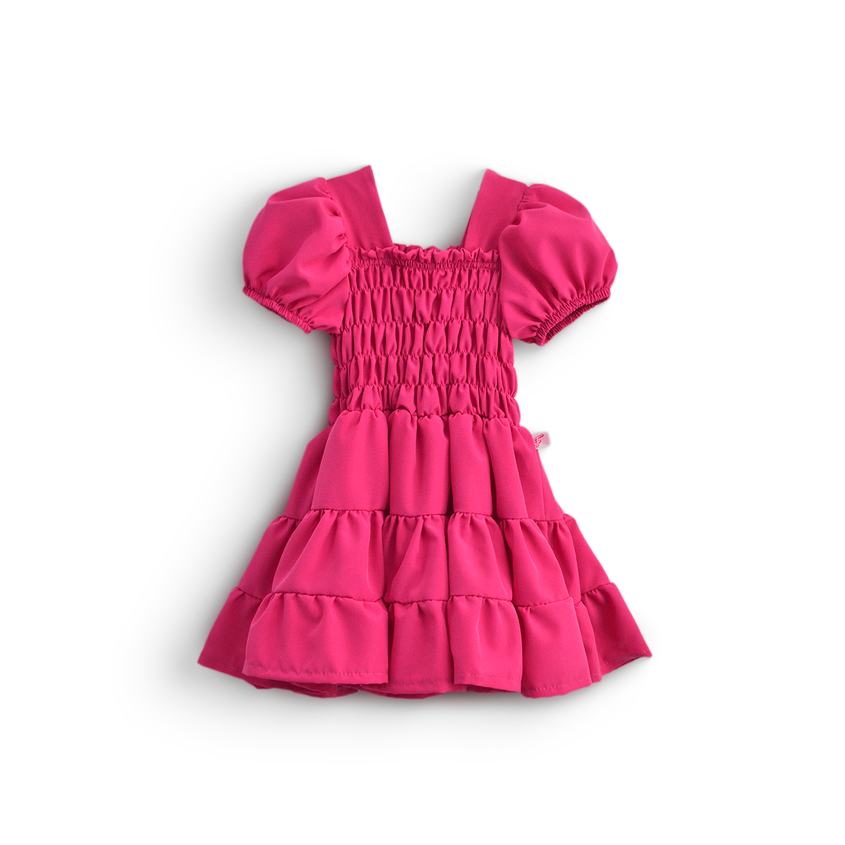 Vestido con manga abullonada bebé Flory VEBB0117