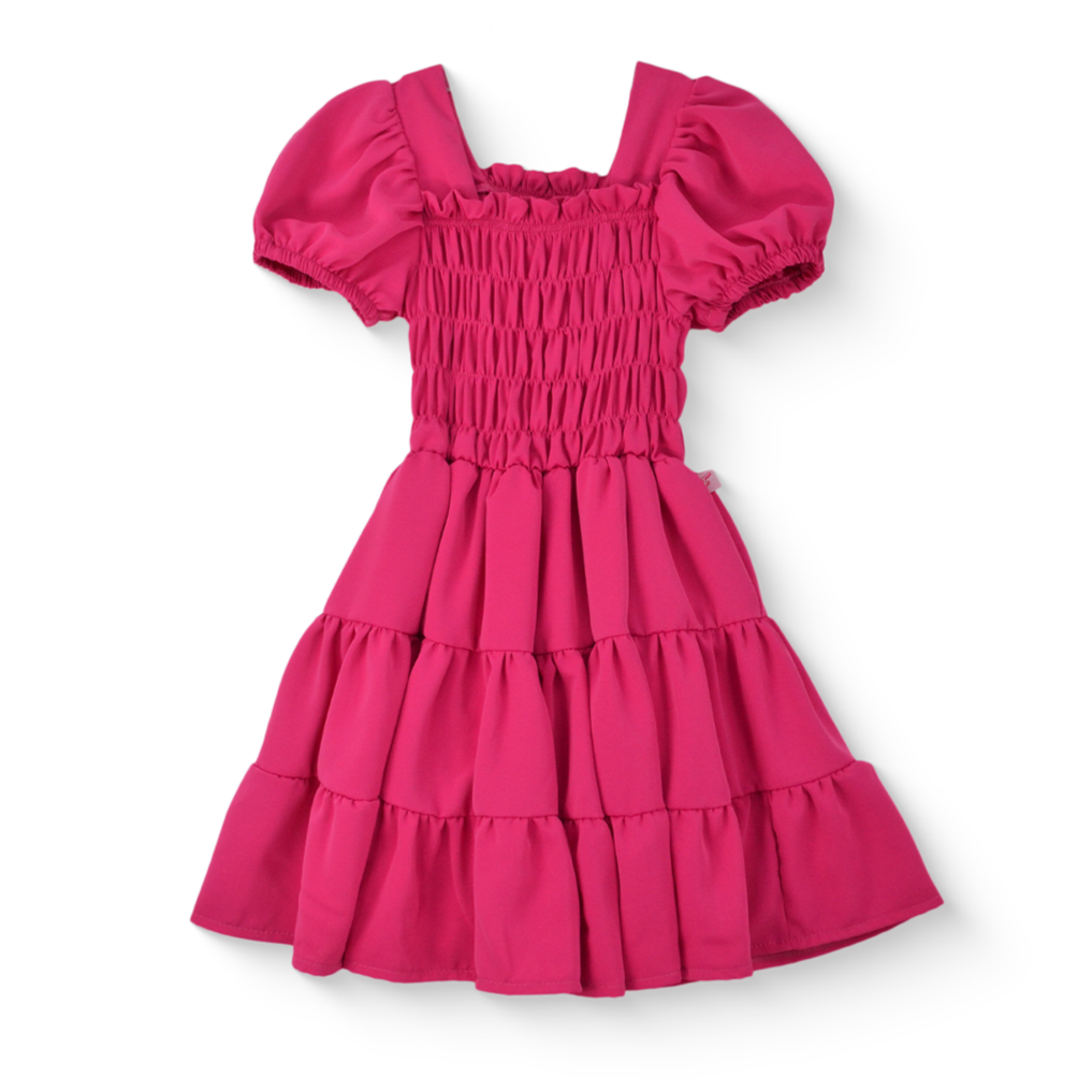 Vestido con manga abullonada Niña VENI0172 Flory