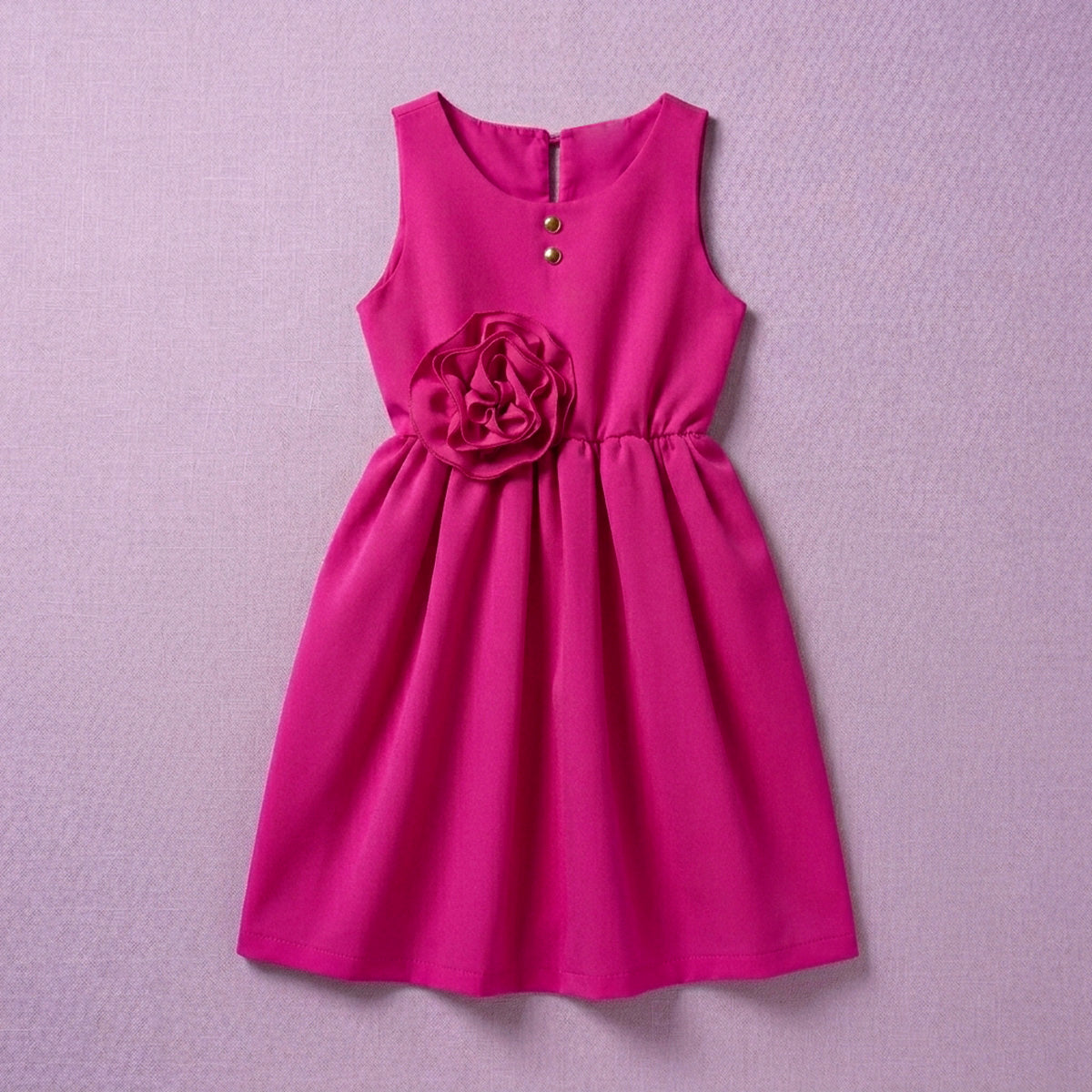 Vestido con moño y botones • BARBIE 13 • tallas ch-m-gr • VENI0181