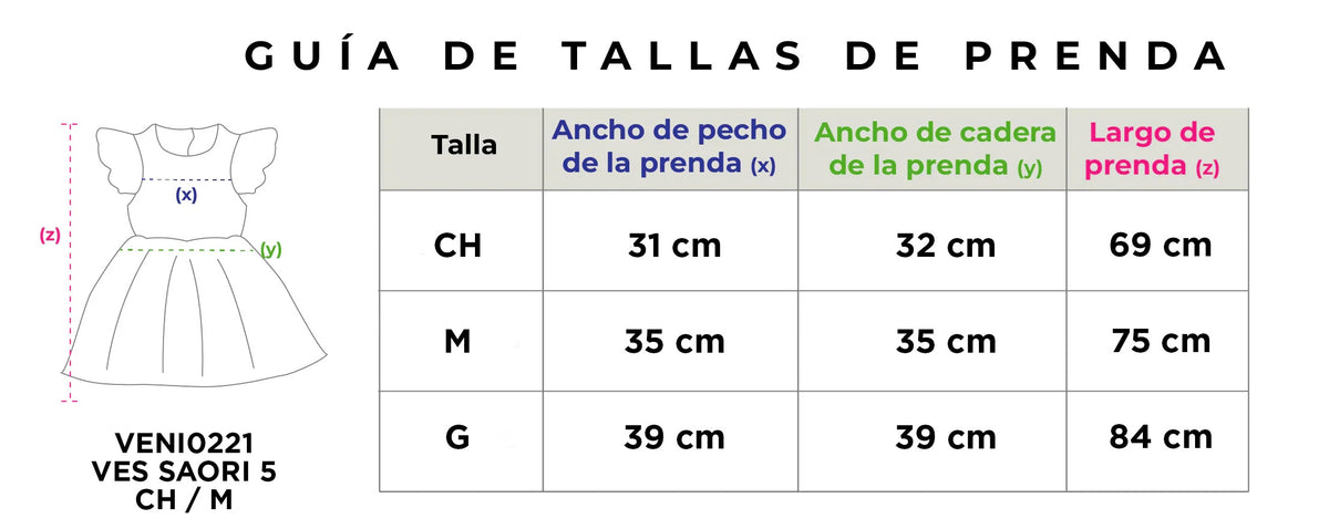 Guía de tallas