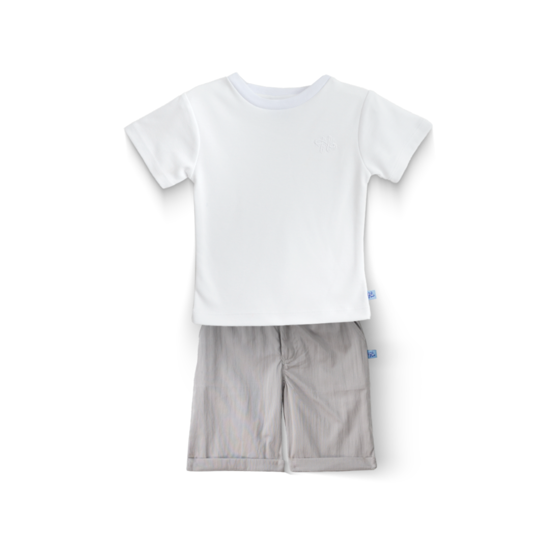 Conjunto de playera básica y bermuda para bebé Heri  CONB0007