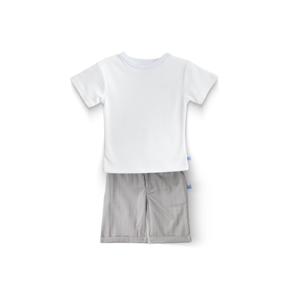 Conjunto de playera básica y bermuda para bebé Heri  CONB0007